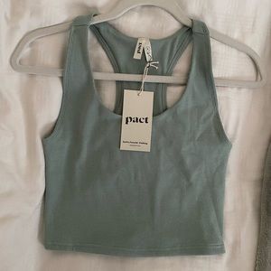 NWOT Pact Organics Ribbed Bra Top